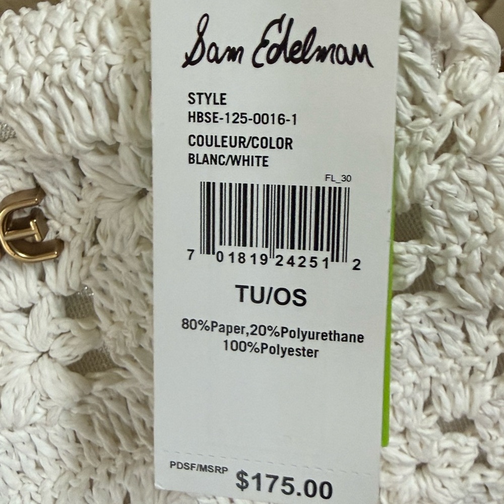 Sam Edelman White Crochet Crossbody Bag - Picture 3 of 6